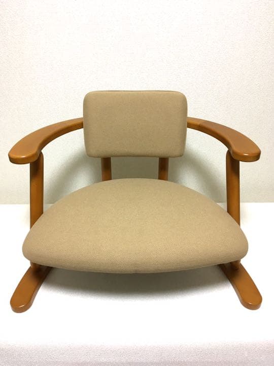 無限工房 かに座 座椅子 ローチェア バリアフリー ベージュ 光野有次