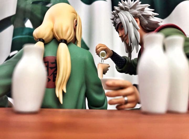 NARUTO ナルト自来也 綱手 ガレージキット ガレキ スタチュー ①