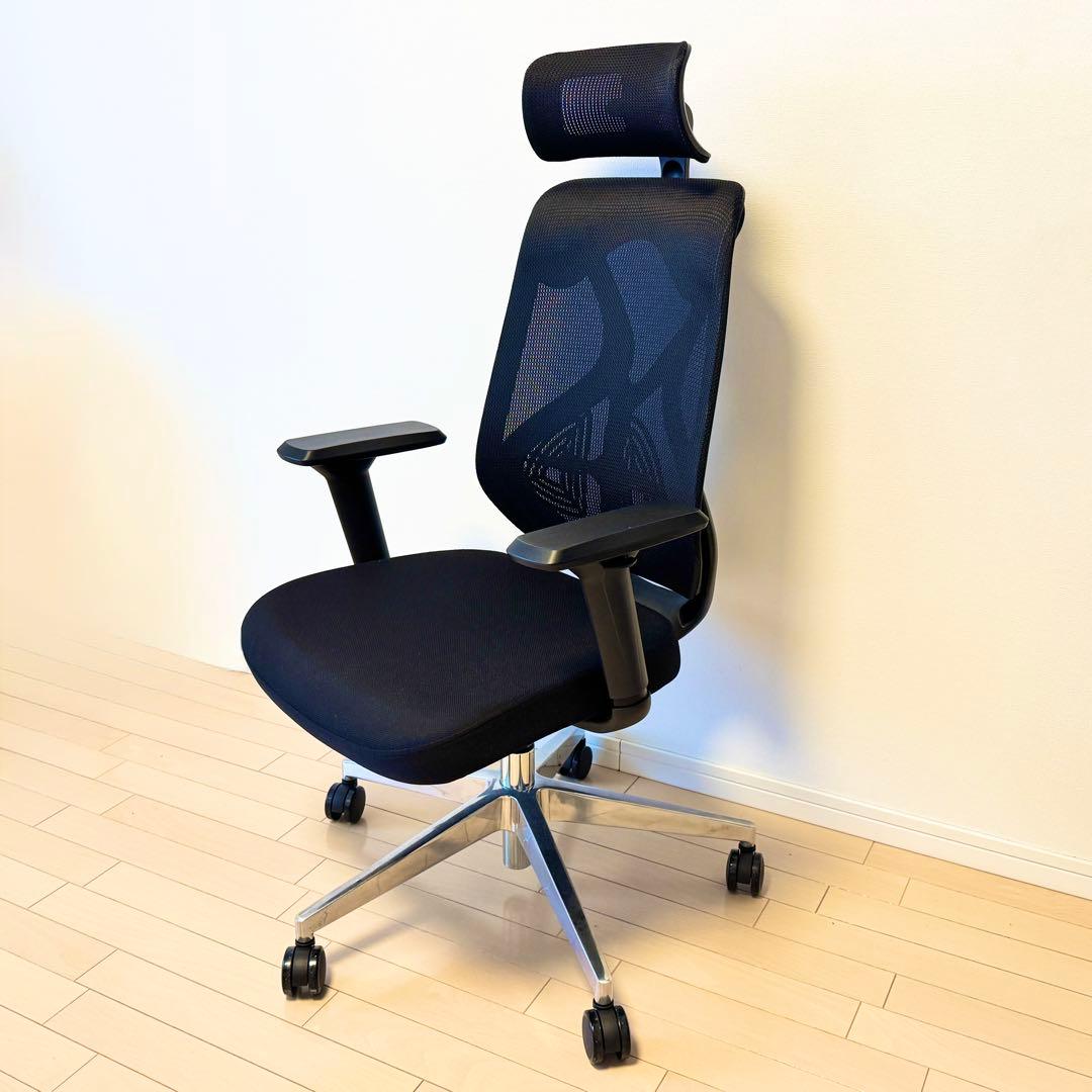 美品　デスクチェア　ys-1 オフィスコム 送料無料】 オフィスコム YS-1 人間工学チェア 肘なし メッシュチェア