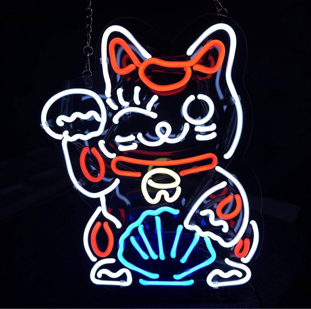 ネオンサイン 招き猫 NEON SIG開店 店舗 ネオン管 オーダーメイド