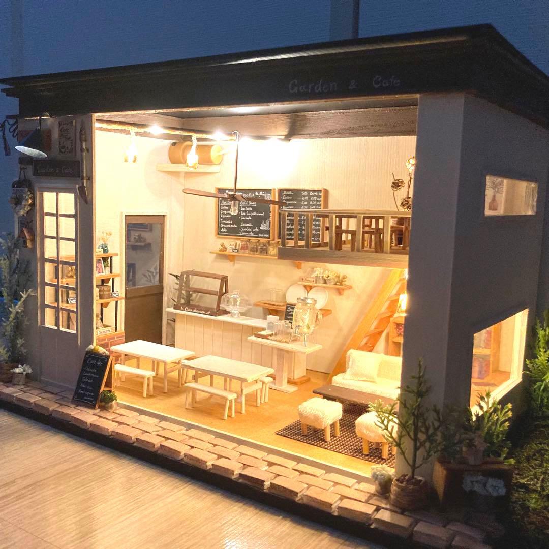 ミニチュア 2階席のあるカフェ ドールハウス - メルカリ