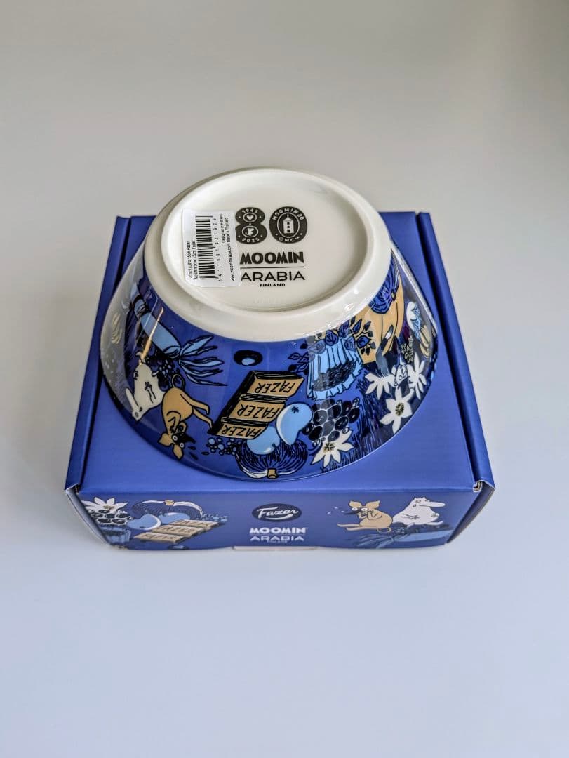 ファッツェル ムーミン 80周年 ボウル アラビア 新品未使用 Fazer ファッツェル ムーミン 80周年 ボウル アラビア 新品未使用 Fazer