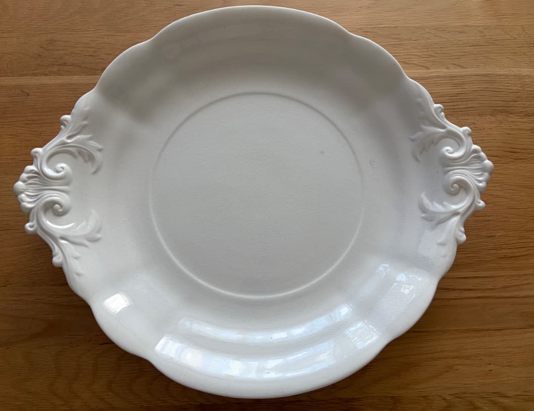 フランスアンティーク 大皿 レリーフ ケーキプレート Villeroy&Boch