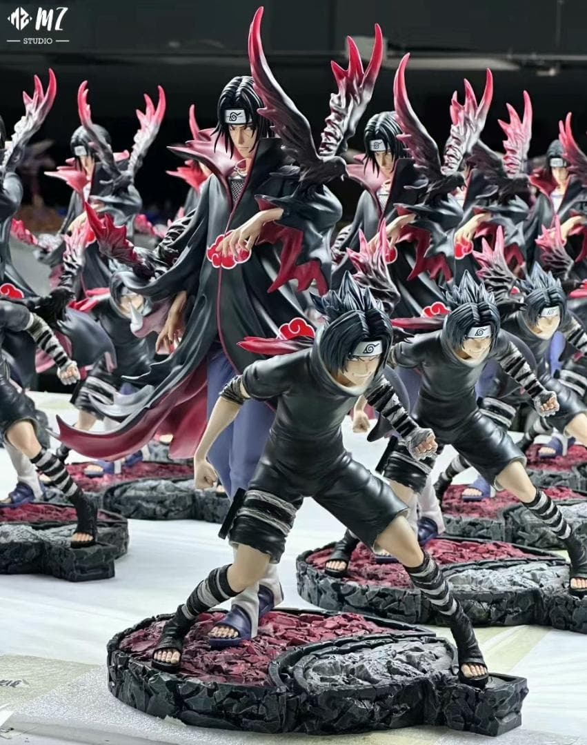 ナルト うちはイタチ サスケ ガレージキット 塗装済み完成品
