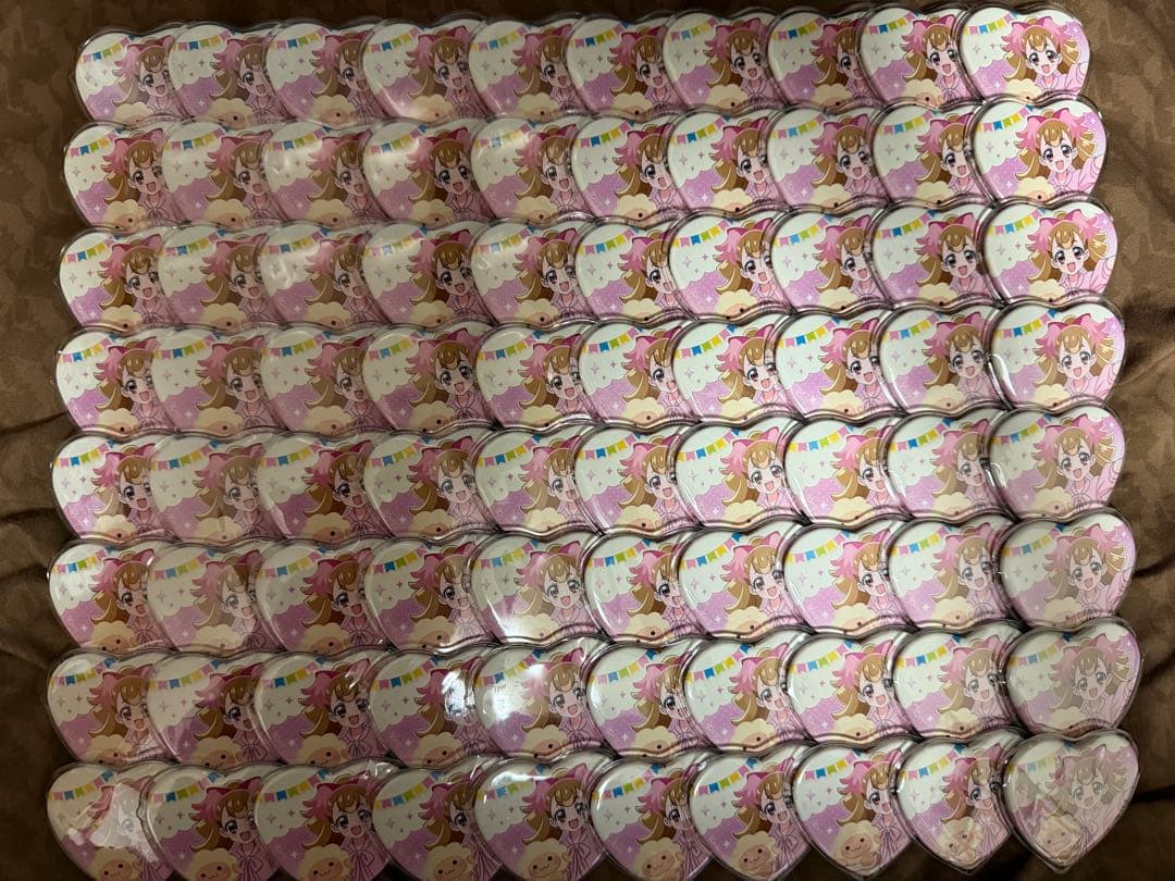 わんだふるぷりきゅあ マルイ ハート缶バッジ 犬飼こむぎ 80個 プリキュア プリティストア わんだふるぷりきゅあ！犬飼こむぎ 缶