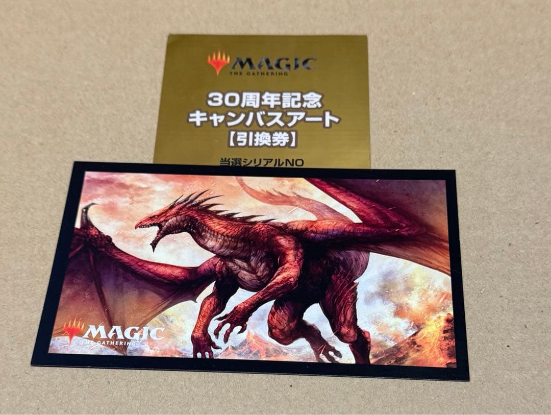 MTG シヴ山のドラゴン 30周年 キャンバスアート 仙田聡 シリアル
