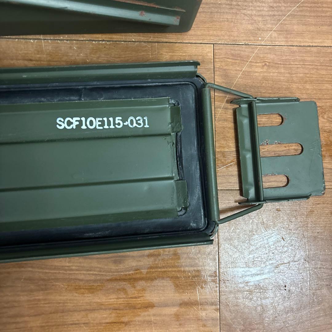 米軍 実物 AMMO BOX 40mm 32CARTRIDGES 弾薬箱 ②の通販