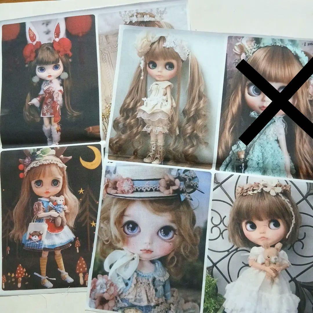 SALE】ドール 人形 可愛い女の子パネル生地 8枚 - メルカリ