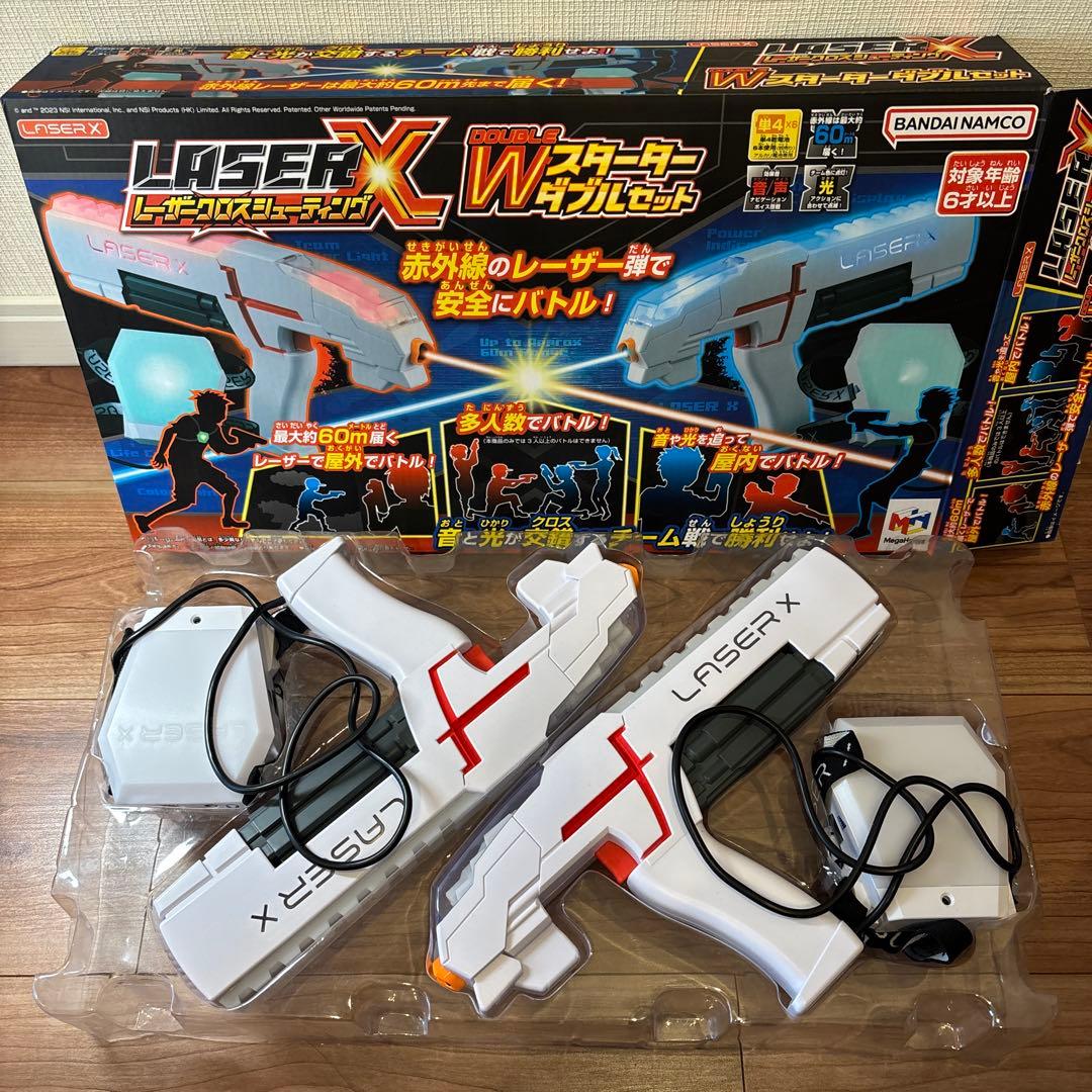 美品】レーザーXクロスシューティングWスターターダブルセット - メルカリ