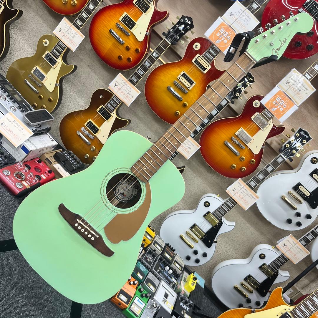 11538】Fender Malibu Player エレアコグリーン - メルカリ