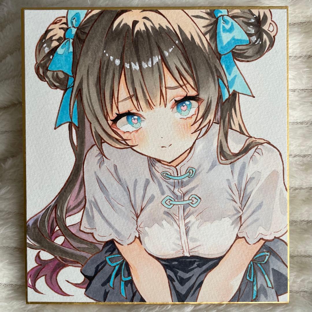小色紙】 手描き アナログ オリジナル イラスト - メルカリ