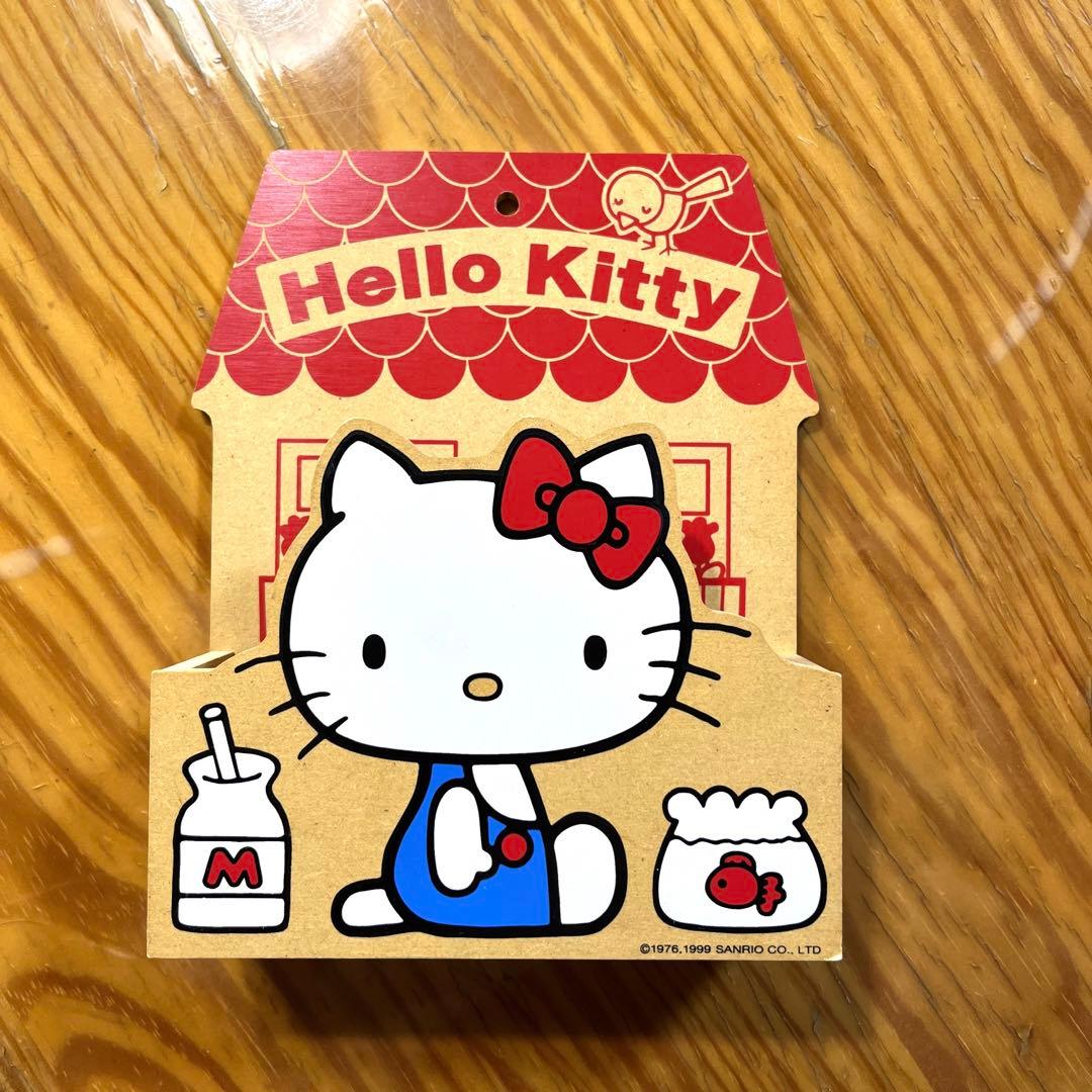 ハローキティ 木製ラック 小物入れ ハガキ入れ レトロ - メルカリ