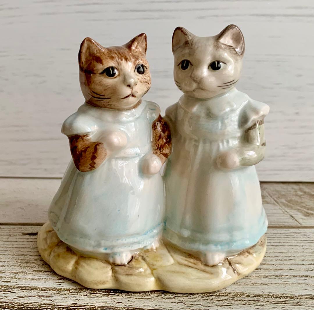 【レア】ピーターラビット ミトンとモペット フィギュリン ロイヤルアルバート まちねずみジョニー ピーターラビット フィギュリン 置物 ロイヤル
