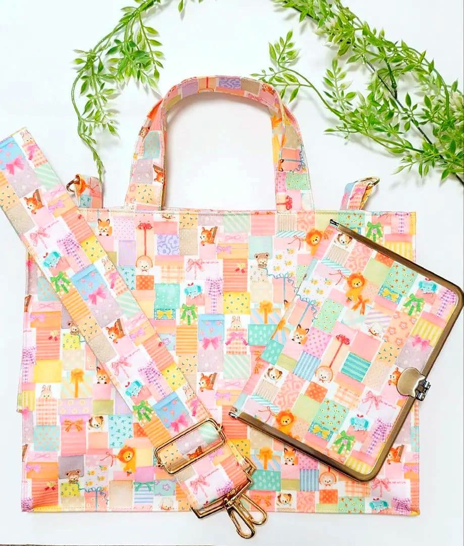 うさこ様専用〜 ハンドメイド ユキエモン トートバッグ・がま口手帳