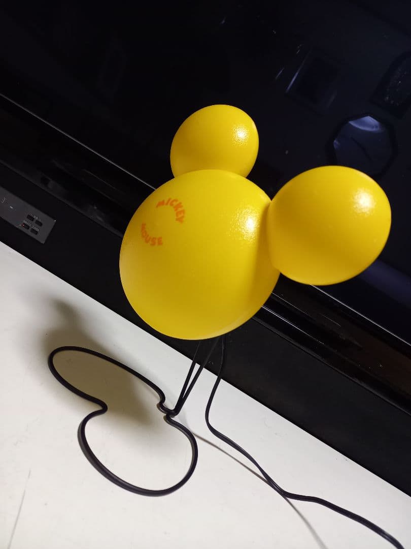 レア 1980's ポストモダン サンキョー イエロー ミッキーマウス ランプ
