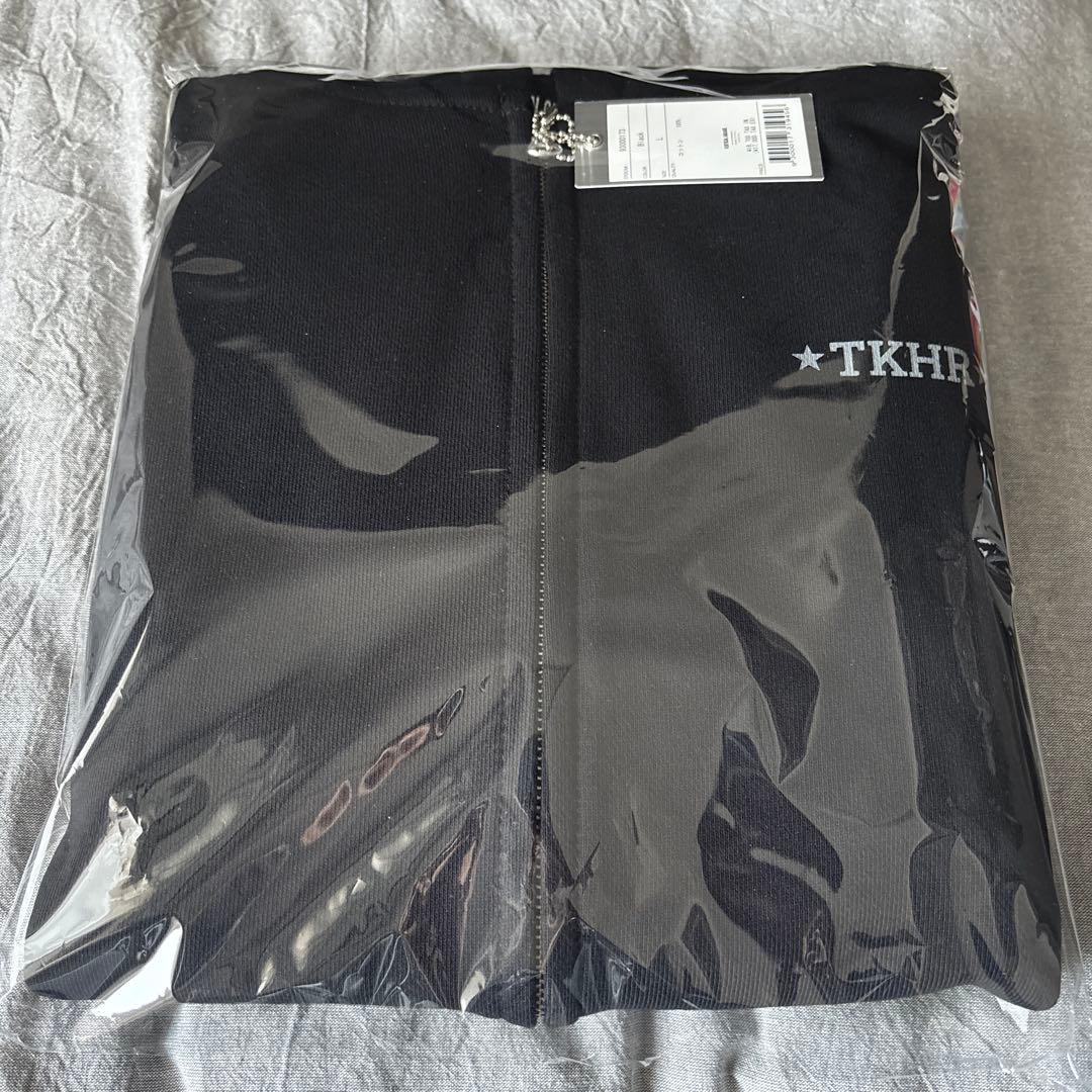 EXILE TAKAHIRO ジップパーカー TKHR サイズL TKHR ORIGINAL COLLECTION EXILE TAKAHIROモチーフのあらいぐまキャラ