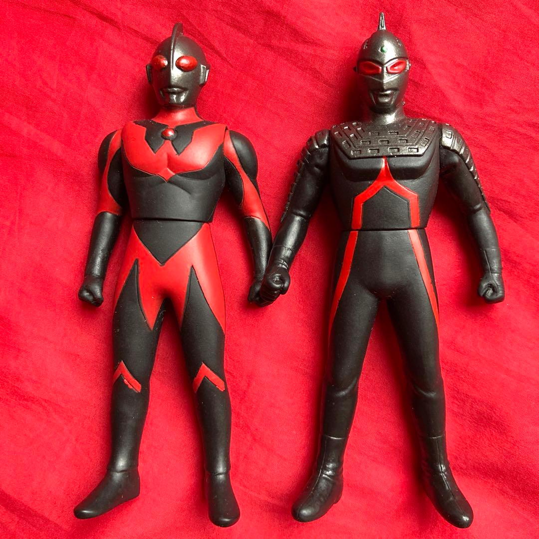 絶版】希少レア！ウルトラマンダーク ウルトラセブンダーク ソフビ