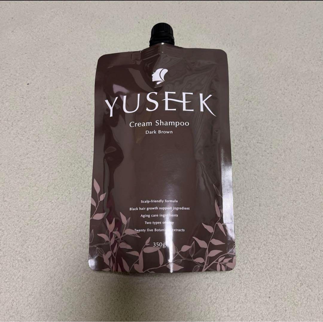 YUSEEK Cream Shampoo ダークブラウン 350g YUSEEK Cream Shampoo Dark