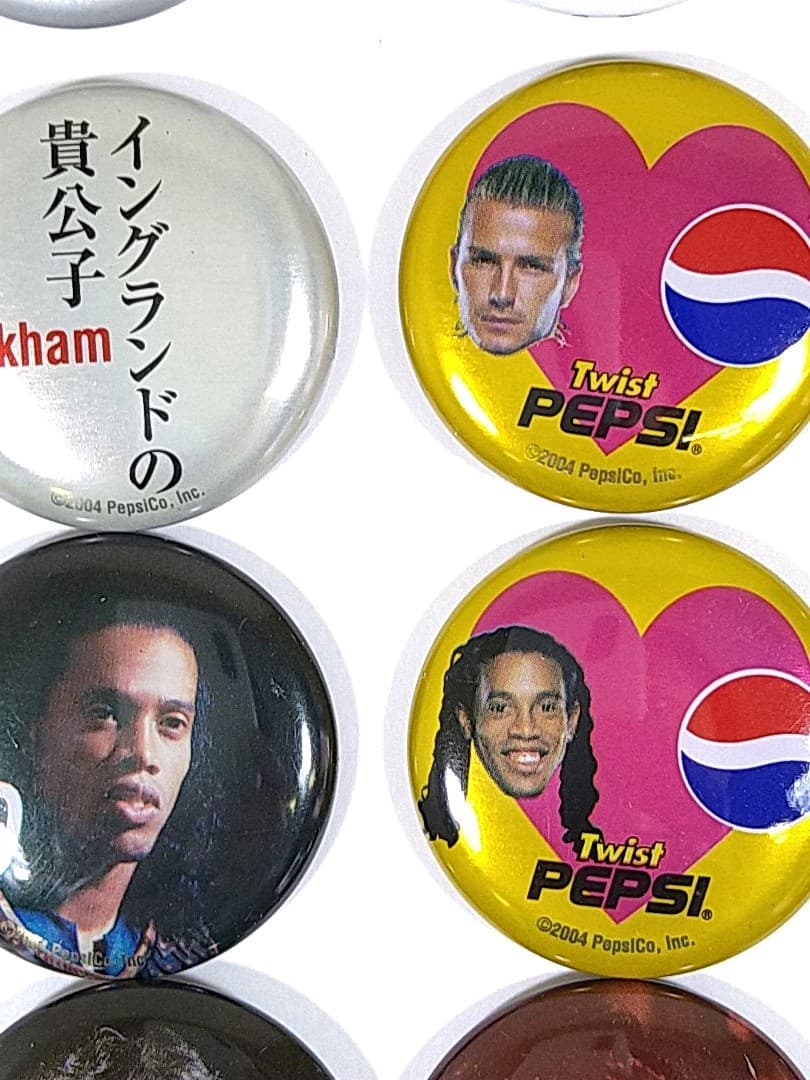 ペプシ サッカー 缶バッチ 17個セット ノベルティ 非売品 匿名発送