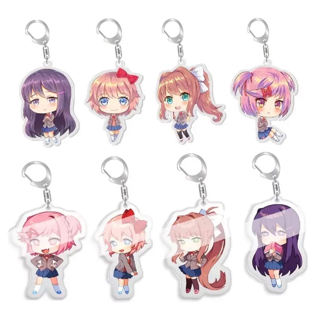 ドキドキ文芸部 アクリルキーホルダー 8種セット ナツキ ユリ モニカ