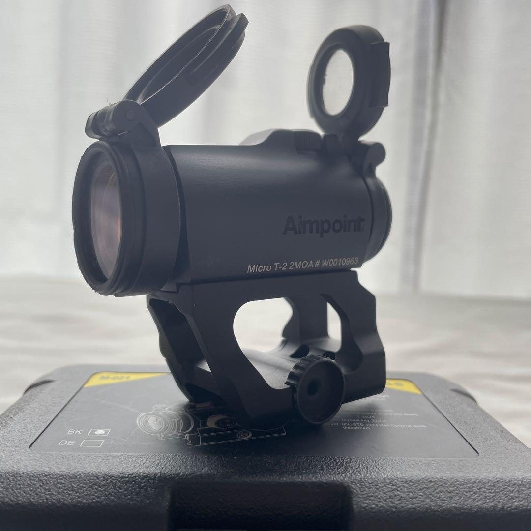 aimpoint t2タイプ ドットサイト＋leap 1.57 スカラーワークス ドットサイトマウント Aimpoint T-2用 1.57インチ