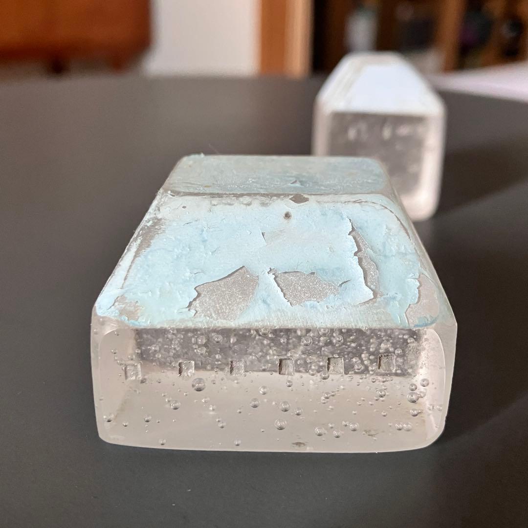 にゃんこ様専用】Mellow glass セット ガラスのおうち 水色 - メルカリ