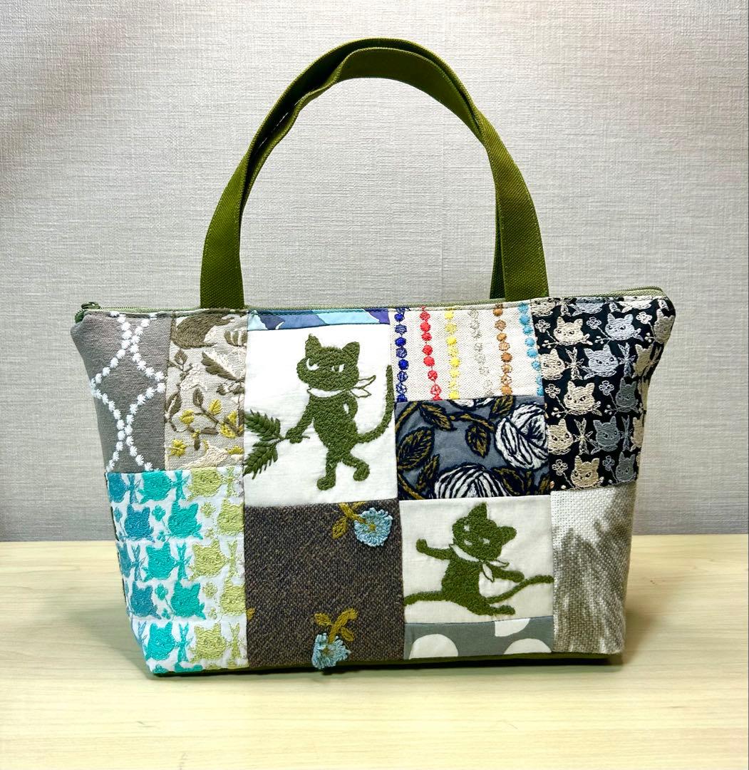 pjcクロッチくんhandmade パッチワーク トートバッグ ミナペルホネン