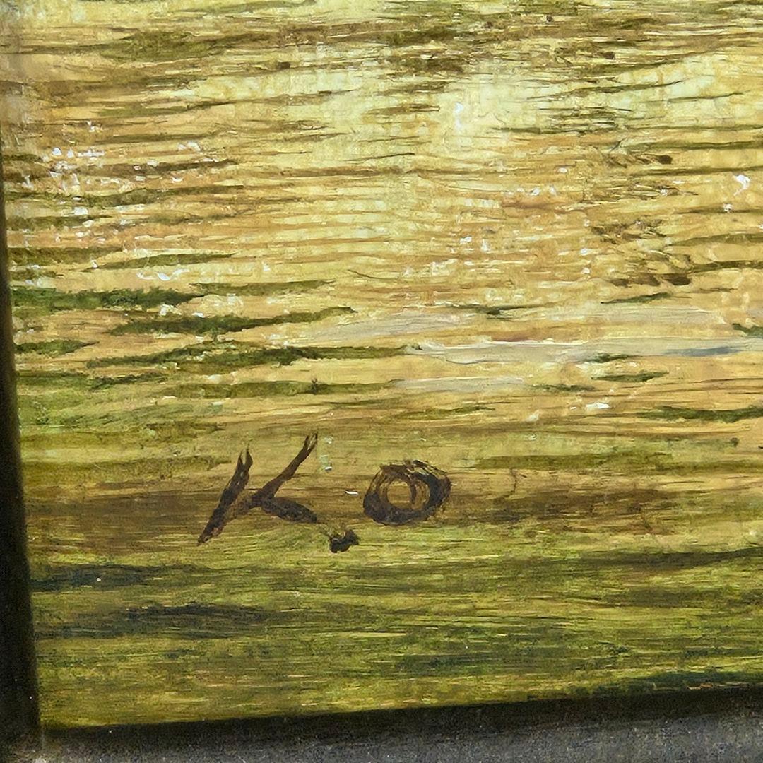 ◇小川馨生 /おがわけいき◇裏書 直筆サイン 真作 油彩画 絵画 - メルカリ