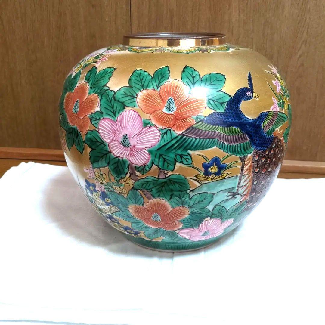 景徳鎮 銘 中国磁器 鳳凰文 金彩 大壺 花瓶 高さ25cm 楽天市場】景徳鎮 十錦 動物飾り壺（1対） 高さ約35cm 中国 陶磁器