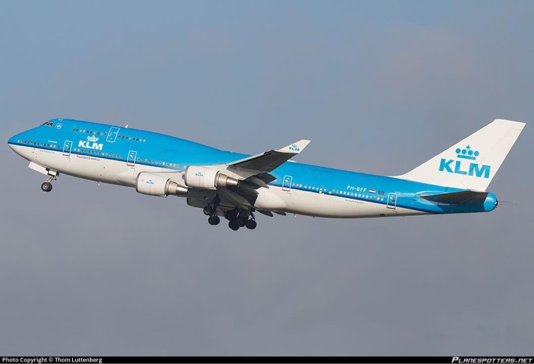 KLM Aviationtag B747-400M PH-BFF 塗装面完璧 - メルカリ