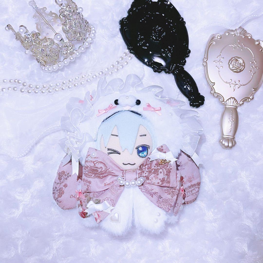 ぬい服 【裏地付】うさぎ018 ぬい服 着ぐるみ おすわり 11cm