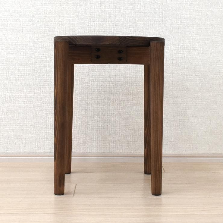 HPY ST HNK スツール ひのき国産 6脚（受注生産） ブラウン