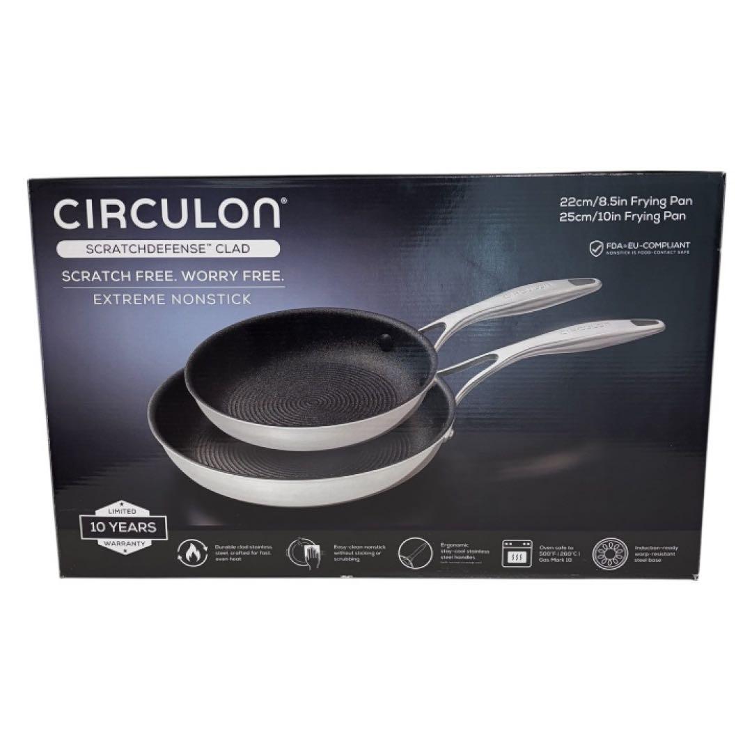 CIRCULON サーキュロンフライパンセット 22cm/25cm - メルカリ