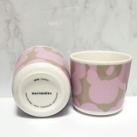 marimekko》日本限定 ピンク×ベージュ コーヒーカップセット - メルカリ