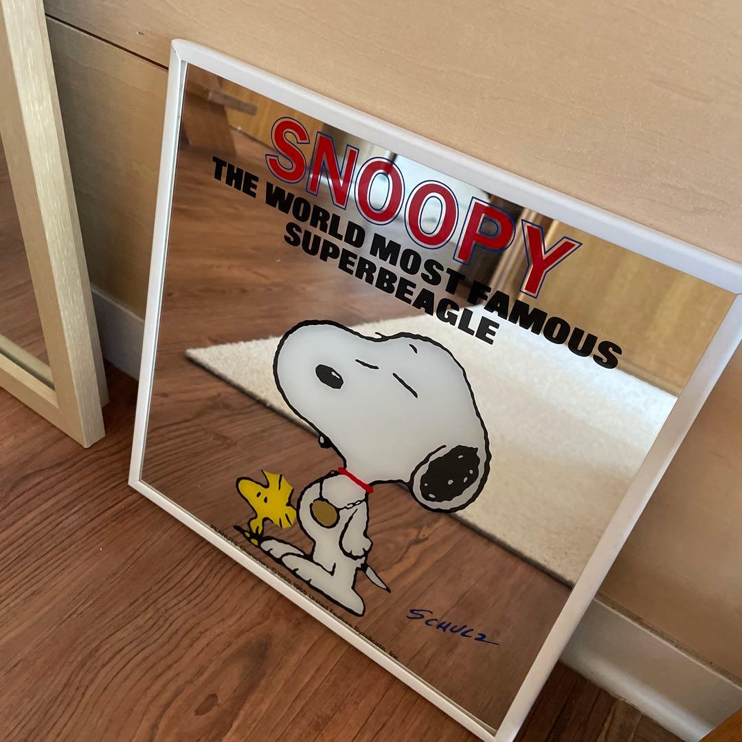 スヌーピー　パブミラー　昭和レトロ スヌーピー パブミラー 昭和レトロ ビンテージ SNOOPY - メルカリ
