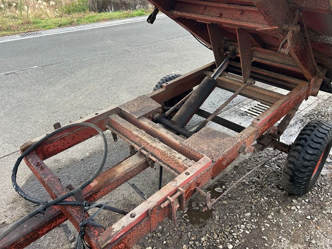 宮崎 トレーラー 油圧ダンプ トラクター用 率引タイプ 運搬車 油圧