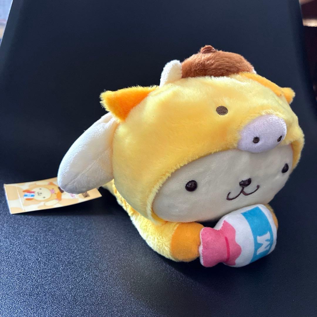 ポムポムプリン 干支ぬいぐるみ 牛 寝そべり サンリオ 新品 平成レトロ