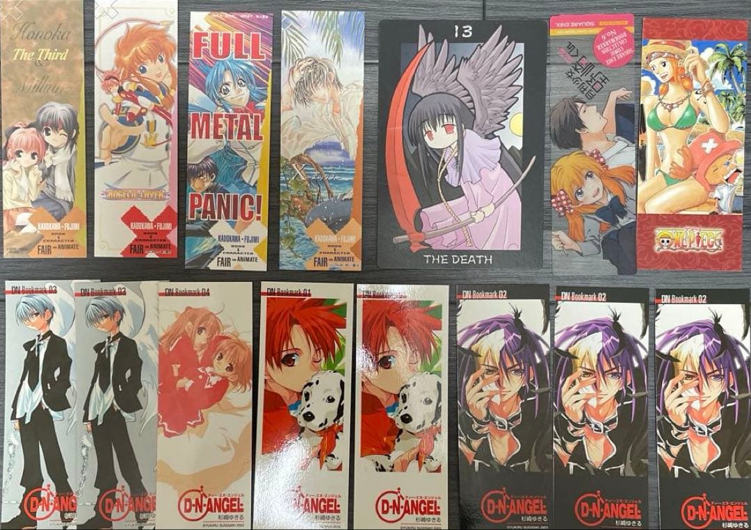 アニメ・マンガ しおり117枚セット - メルカリ
