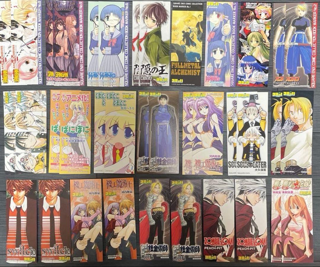 アニメ・マンガ しおり117枚セット - メルカリ