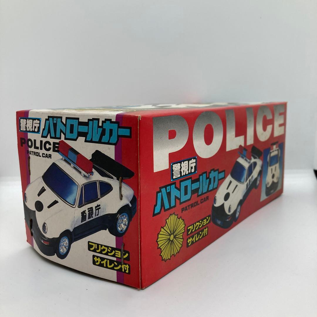 箱付き PATROL CAR POLICE パトロールカー ブリキ自動車ポルシェ