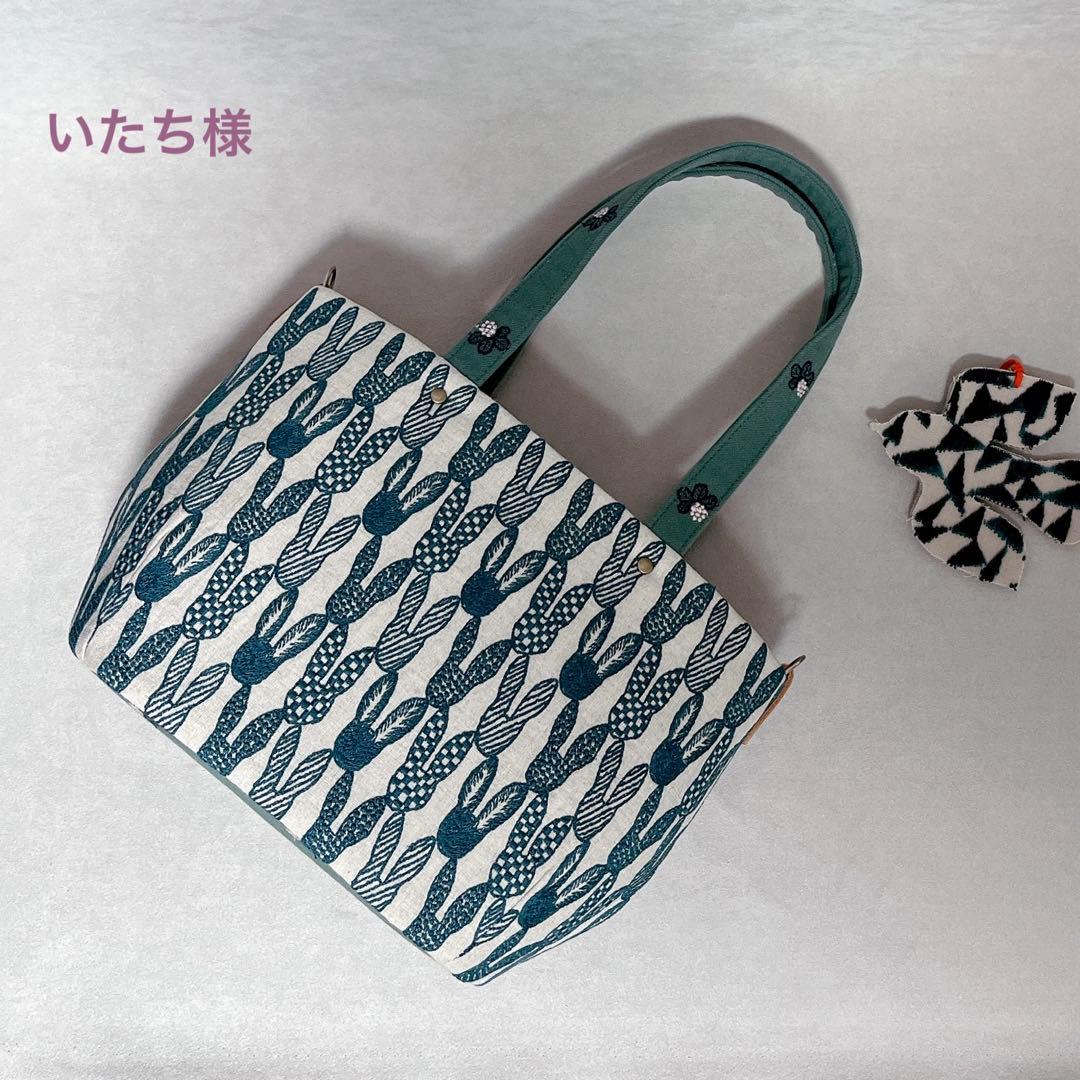 ハンドメイド ミナペルホネン オーバルトート⑅︎◡̈︎* 〜まるみtype