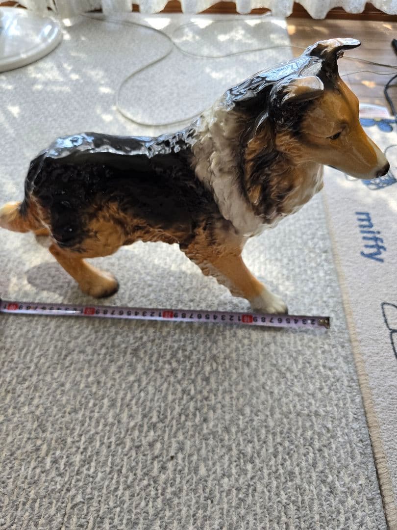 シェルティ 置物 陶器 高級舶来品 コリー 名犬ラッシー