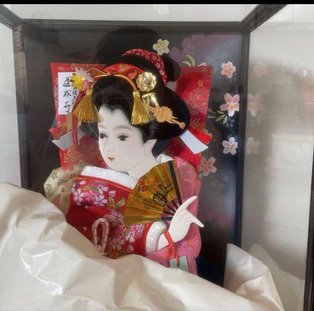 新品　押絵羽子板飾　道成寺 道成寺 【7号押絵羽子板】 初正月 コンパクト 豆羽子板 ミニ羽子板
