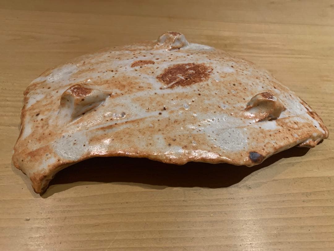 陶芸家 新学【Galleryてとて】 【希少】新学（あたらしまなぶ）志野 盛り皿
