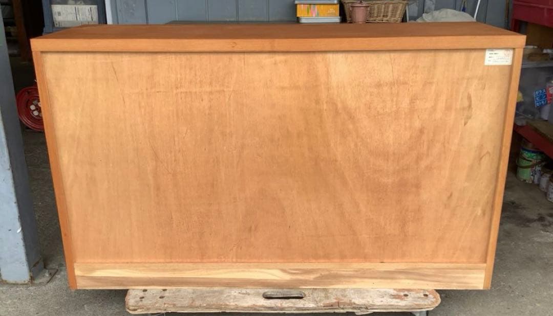 昭和レトロな木製チェスト 4段8杯 ローチェスト KYOWA（☆）