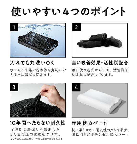 ヒツジのいらない枕 -至極- カバー3種付き（シルク・テンセル・さらさら）