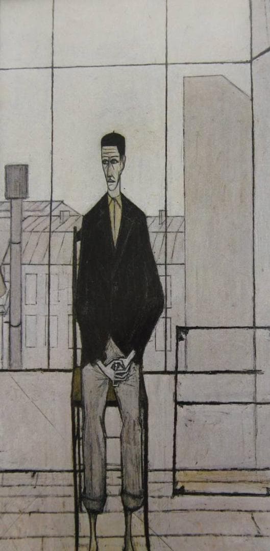 ベルナール・ビュッフェ【Homme assis dans l'atelier】 - メルカリ