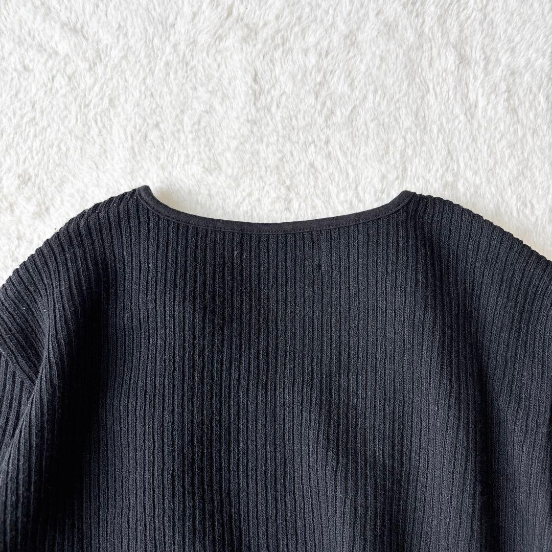 soduk スドーク リボン ボウタイ ニットblack セーター ブラック
