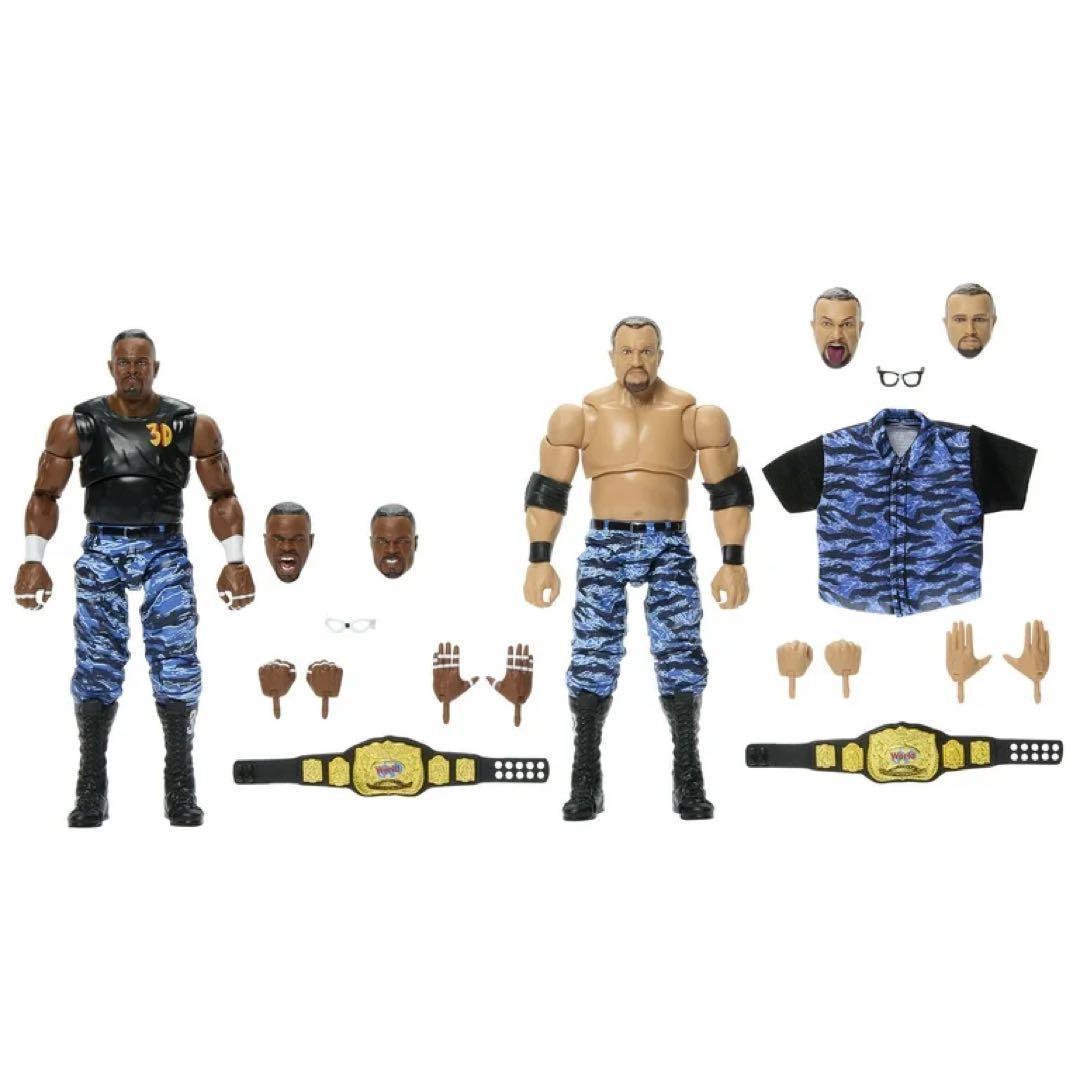 新品未使用】WWE 公式 ダッドリーズ ベルト付 フィギュア マテル 海外