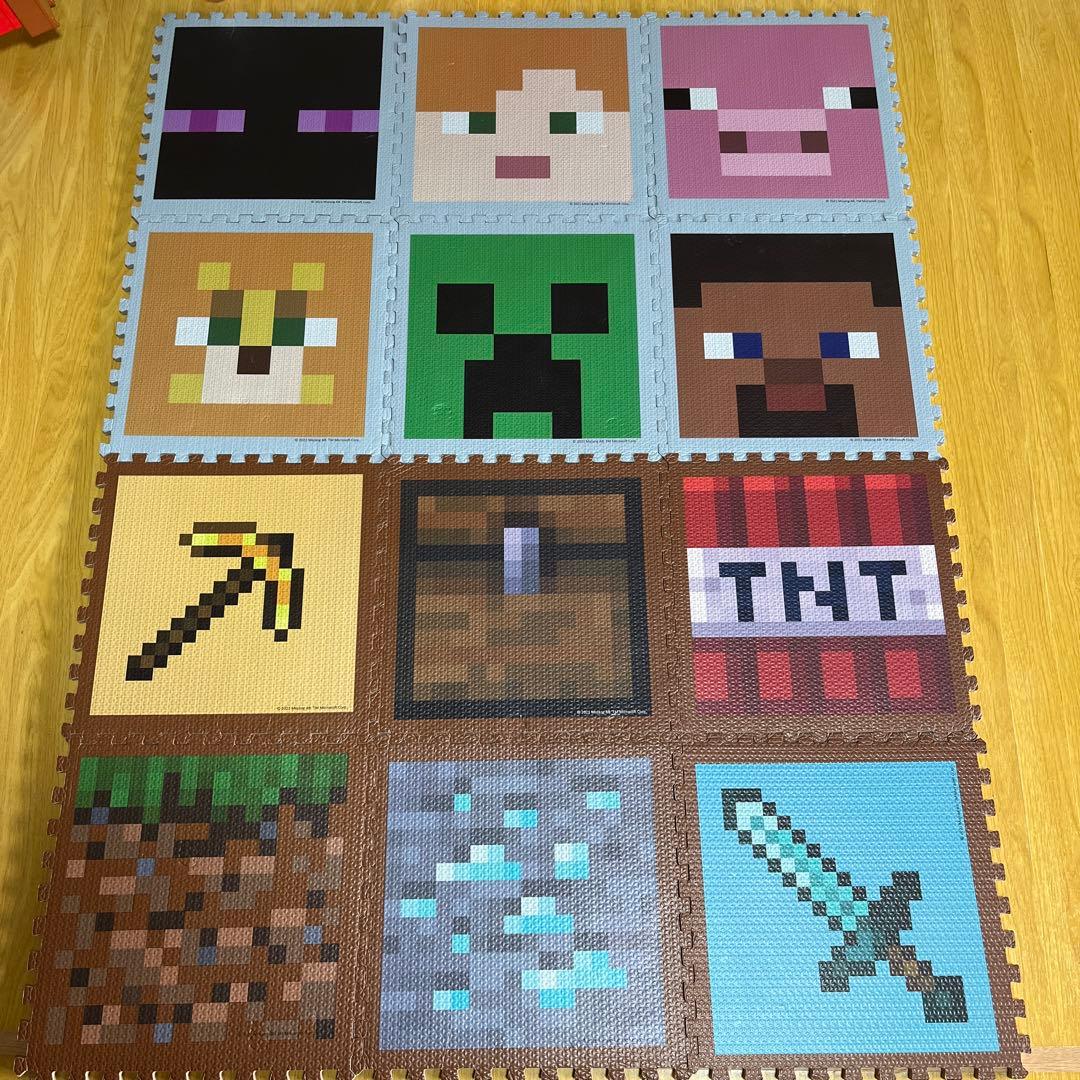 マインクラフト マイクラ ジョイントマット プレイマット パズルマット